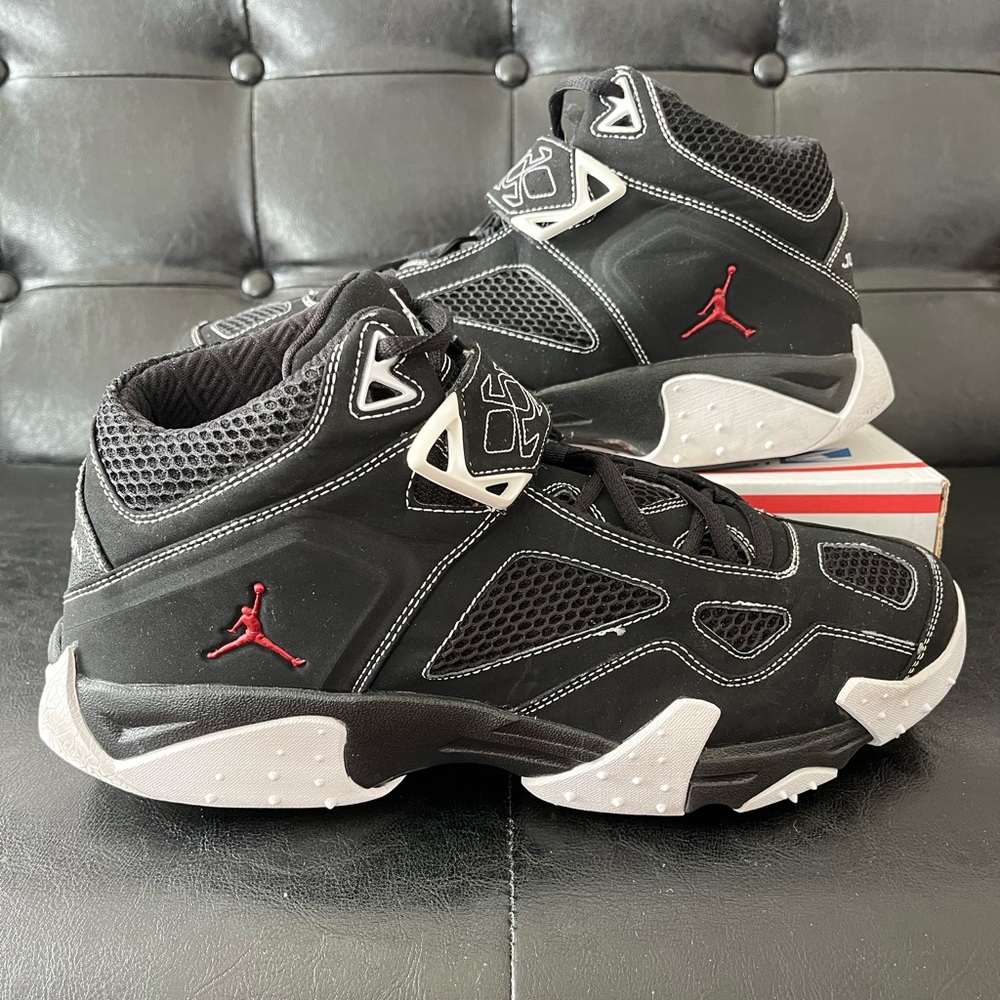 Vintage Y2K Jordan JAQ Black White Red Trainers‎ Size 12